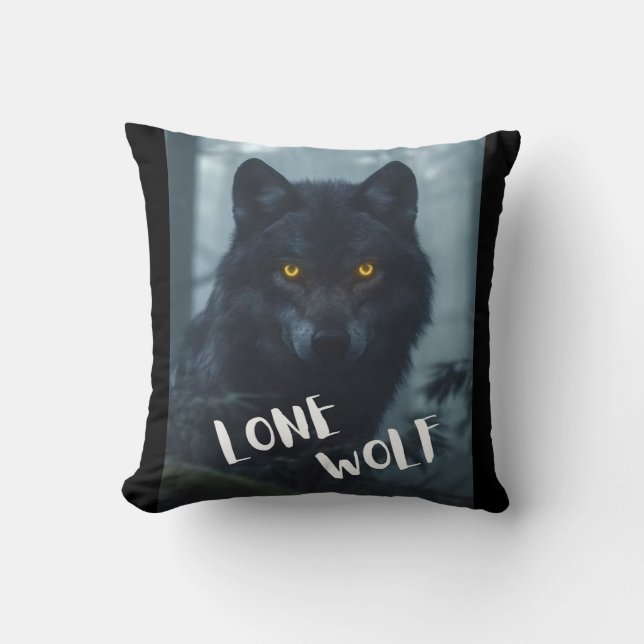 Kissen (einsamer Wolf) (Vorderseite)