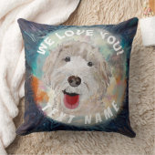 Kissen für Kinder Niedliches Labradoodle Hund & Te (Decke)