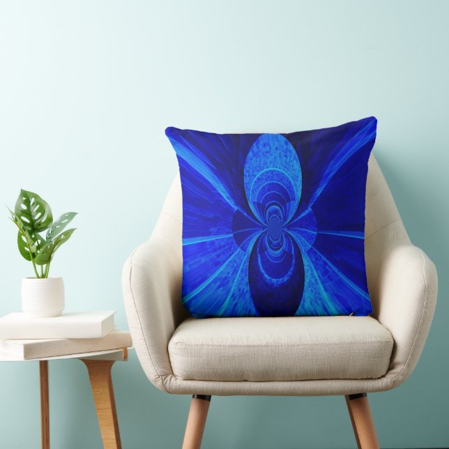 Kissen für unendlich blauen Wurf (Stuhl )