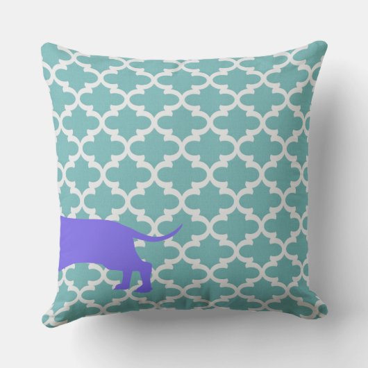 Kissen - Halbe und halbe Dackel (Rückseite)