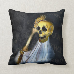 Kissen Halloweens Skelleton