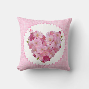 Kissen Herz rosa Sherry Blume