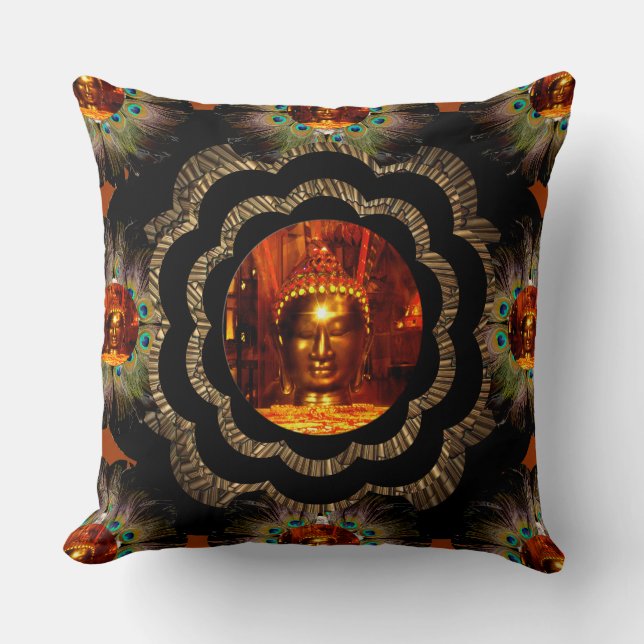 Kissen| Hippie-Buddha-Mandala-Muster Kissen (Vorderseite)
