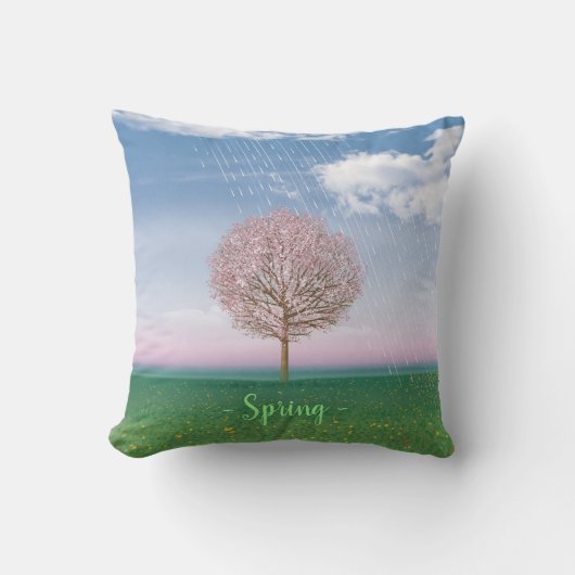 Kissen im Freien 41cm 4 Jahreszeiten SPRING. (Vorderseite)