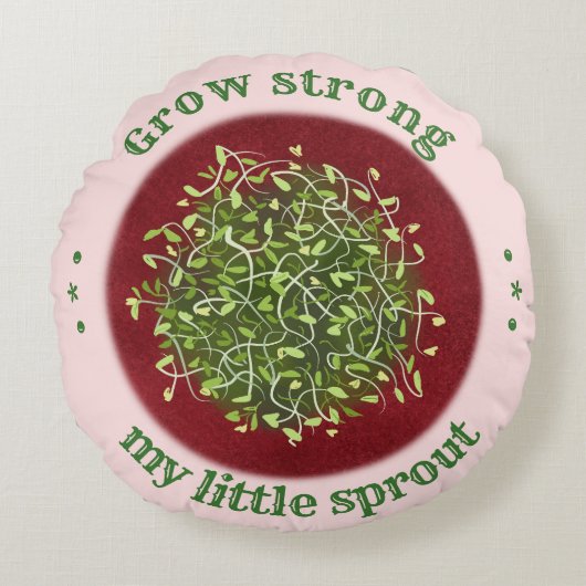 Kissen im Kinderzimmer Grow Little Green Sprout (Vorderseite)