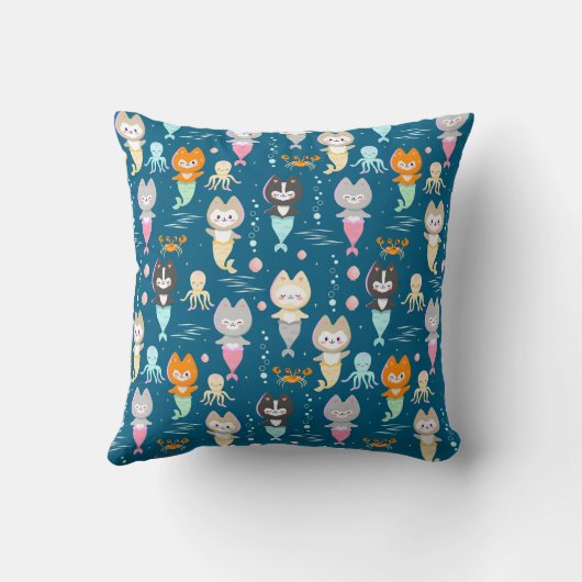 Kissen in ein Wasserthema werfen. (Rückseite)