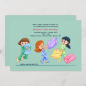 Kissen-Kampf-Einladung Einladung (Vorne/Hinten)