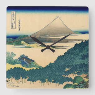 Kissen-Kiefer bei Aoyama Quadratische Wanduhr