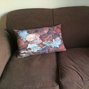 Kissen/Kissen, gefroren, Blätter Lendenkissen