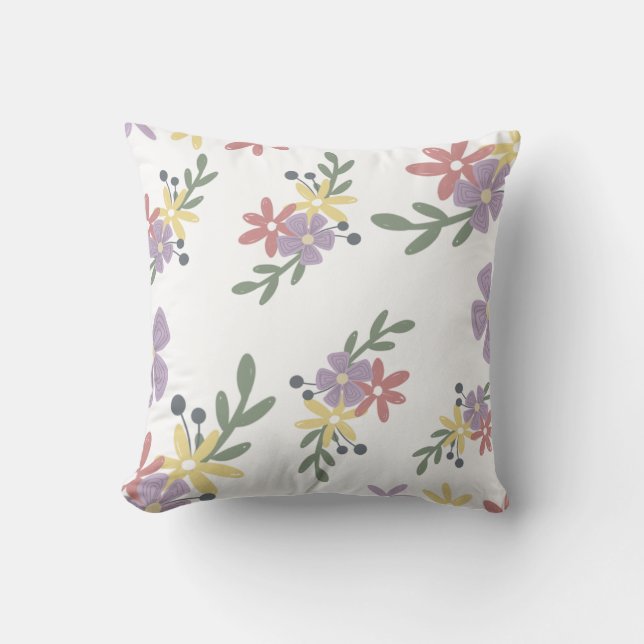 Kissen lila Design (Vorderseite)