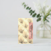 Kissen | Luxus Rose Foil Visitenkarte (Stehend Vorderseite)