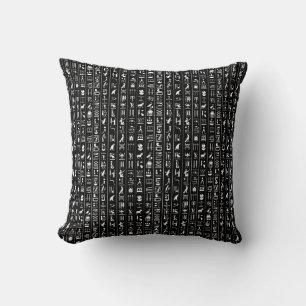 Kissen mit ägyptischen Hieroglyphen