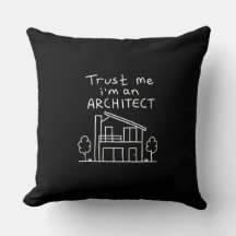 Kissen mit Aufdruck 'Ich bin Architekt'