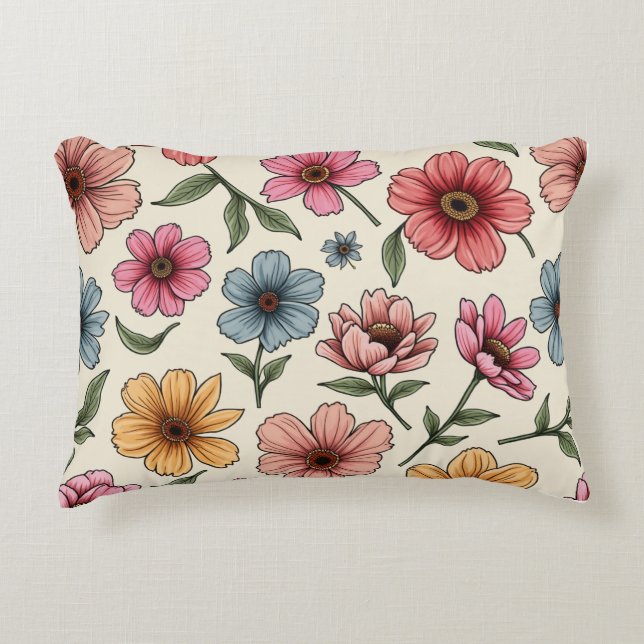 Kissen mit Blume (Vorderseite)