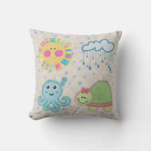 Kissen mit den Motiven der Kinder