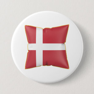 Kissen mit der Flagge Dänemarks Button