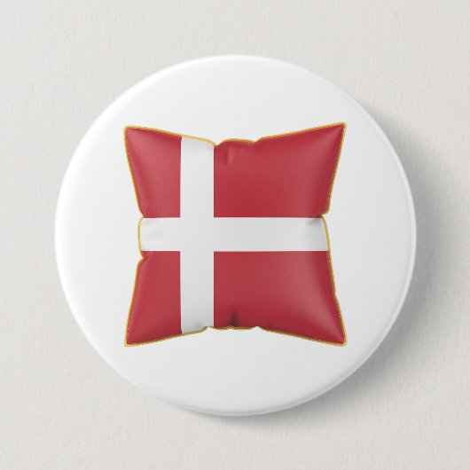 Kissen mit der Flagge Dänemarks Button (Vorderseite)