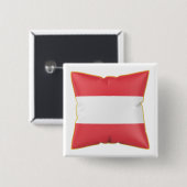 Kissen mit der Flagge Österreichs Button (Vorne & Hinten)