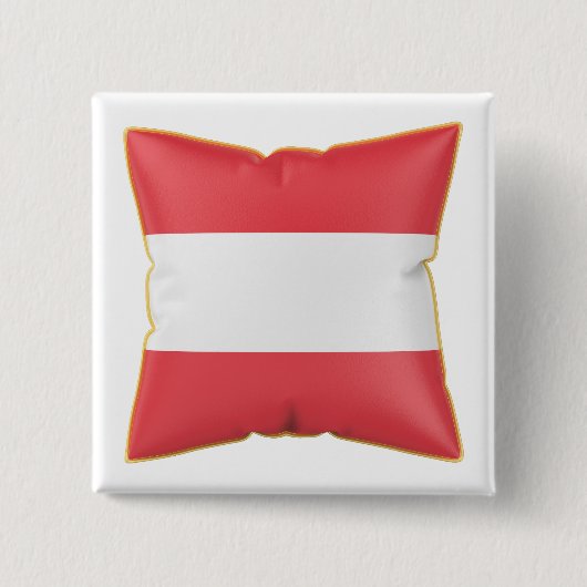 Kissen mit der Flagge Österreichs Button (Vorderseite)