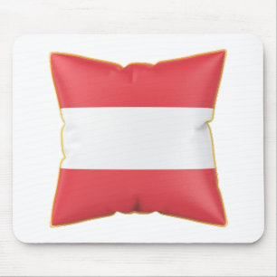 Kissen mit der Flagge Österreichs Mousepad
