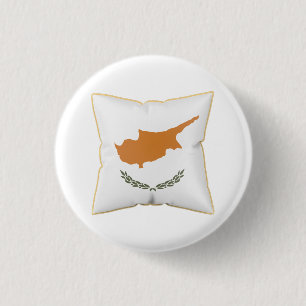 Kissen mit der Flagge von Zypern Button