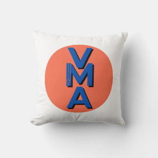 Kissen mit einem Logo in komplementären Farben