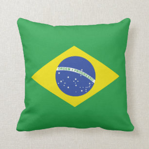 Kissen mit Flagge von Brasilien