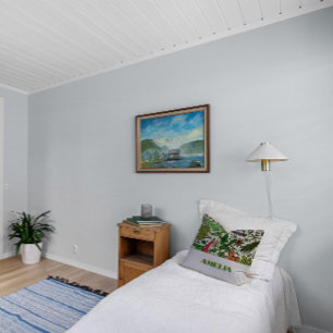 Kissen mit Gewürzmuster grün