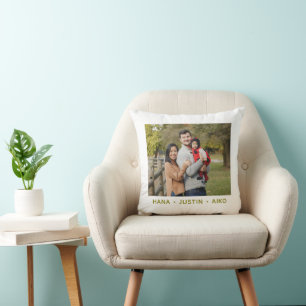 Kissen mit individuellem Familienfoto
