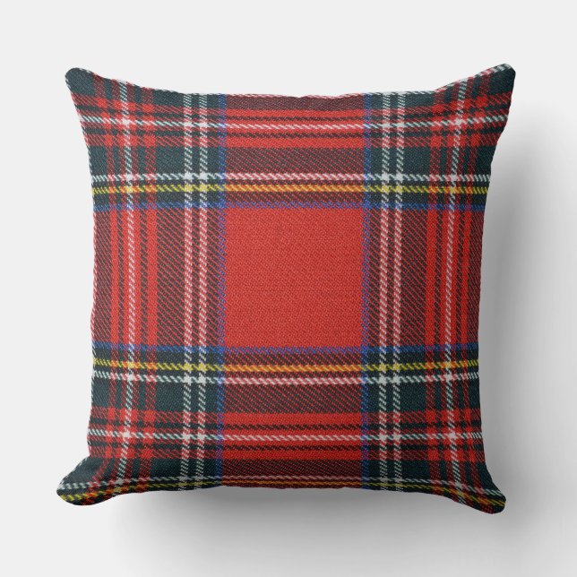 Kissen MIT königlicher Stewart Tartan (Vorderseite)