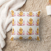 Kissen mit Küken und Blumen (Decke)