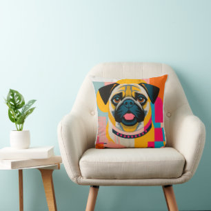Kissen mit Mops