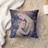 Kissen mit Mutter-und-Kind-Kunstmotiv (Decke)