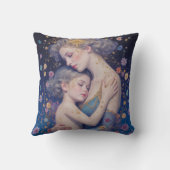 Kissen mit Mutter-und-Kind-Kunstmotiv (Rückseite)