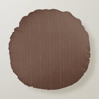 Kissen mit Nadelstreifen – Beige auf Braun