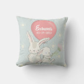 Kissen mit Name Kinderzimmer Mädchen Dekoration (Vorderseite)