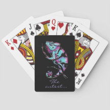 Kissen mit niedlichem Chamäleon-Design werfen.