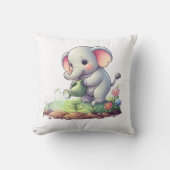 Kissen mit niedlichem Elefantendesign (Vorderseite)