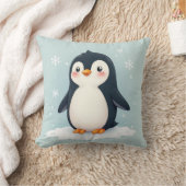 Kissen mit niedlichem Pinguinbild (Decke)