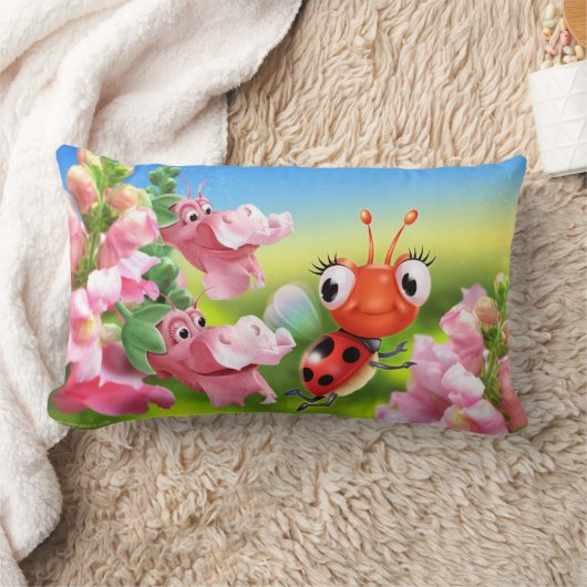 Kissen mit niedlichen Ladybug & freundlichen Snap (Decke)