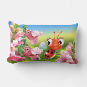 Kissen mit niedlichen Ladybug & freundlichen Snap (Vorderseite)