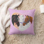 Kissen mit Pferden im Herzen (Decke)