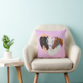 Kissen mit Pferden im Herzen (Stuhl )