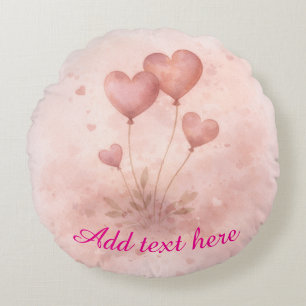 Kissen mit runden Herzballons