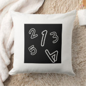 Kissen mit schwarzem Thema und Zählzahl (Decke)