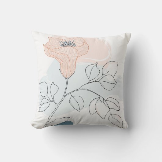 Kissen mit stilisierten Pflanze (Vorderseite)