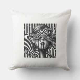 Kissen mit Streifendesign