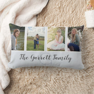 Kissen mit vier Fotos, benutzerdefinierter Familie
