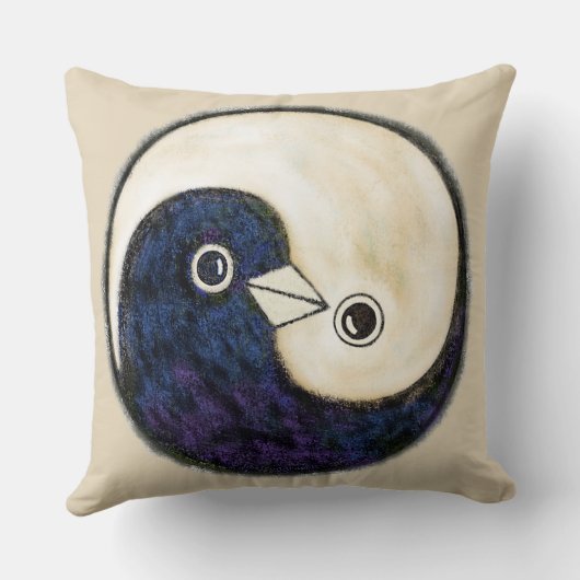 Kissen mit YinYang Friedenstruppen (Rückseite)