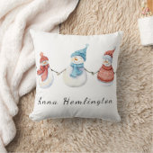 Kissen | Personalisiert Snowman (Decke)